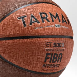 Ballon De Basket Adulte BT500 Grip Taille 7 - Marron Orange -Sports De Balle ballon de basket adulte bt500 grip taille 7 marron orange 4