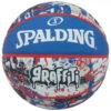Ballon De Basketball Spalding Graffiti Rouge Et Bleu -Sports De Balle ballon de basketball spalding graffiti rouge et bleu