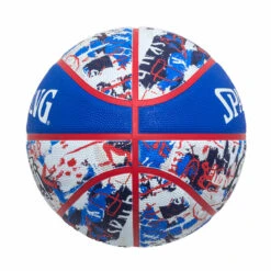 Ballon De Basketball Spalding Graffiti Rouge Et Bleu -Sports De Balle ballon de basketball spalding graffiti rouge et bleu 2