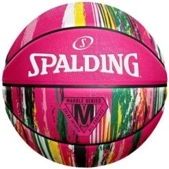 Ballon De Basketball Spalding Marble Pink