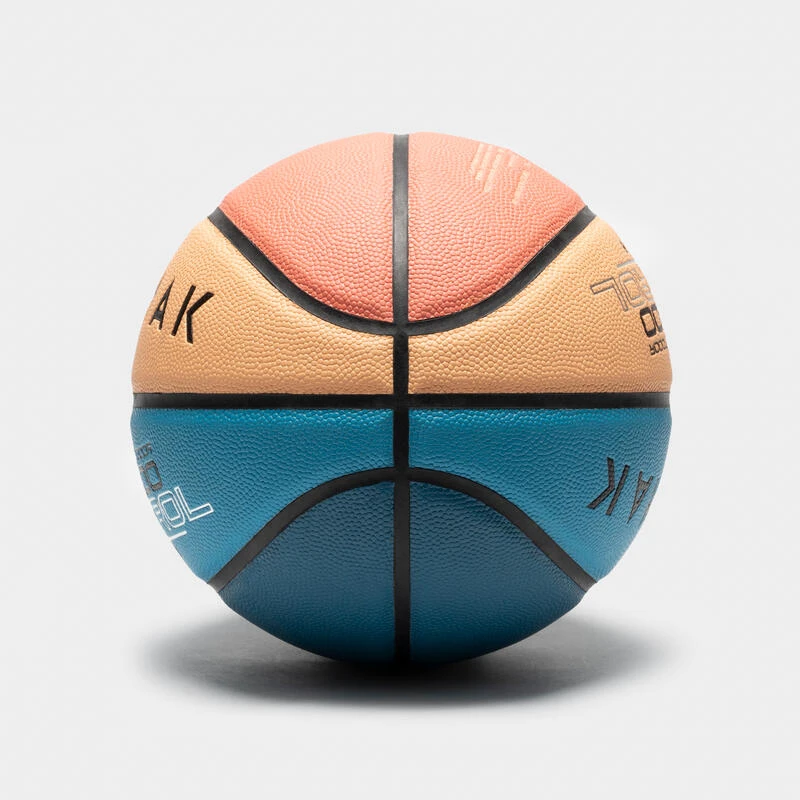 Ballon De Basketball Taille 6 - BT500 Bleu Orange 4 Ballon De Basketball Taille 6 - BT500 Bleu Orange – Image 2