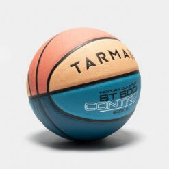 Ballon De Basketball Taille 6 - BT500 Bleu Orange 11 Ballon De Basketball Taille 6 - BT500 Bleu Orange -Sports De Balle ballon de basketball taille 6 bt500 bleu orange 2