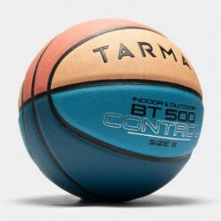 Ballon De Basketball Taille 6 - BT500 Bleu Orange 12 Ballon De Basketball Taille 6 - BT500 Bleu Orange -Sports De Balle ballon de basketball taille 6 bt500 bleu orange 3