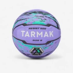 Ballon De Basketball Taille 6 - R500 Violet Turquoise