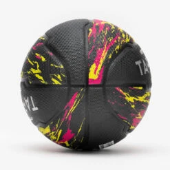 Ballon De Basketball Taille 7 - R500 Rouge Jaune -Sports De Balle ballon de basketball taille 7 r500 rouge jaune 2