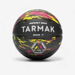 Ballon De Basketball Taille 7 - R500 Rouge Jaune
