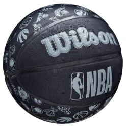 Ballon De Basketball Wilson All Team NBA Black -Sports De Balle ballon de basketball wilson all team nba black 2