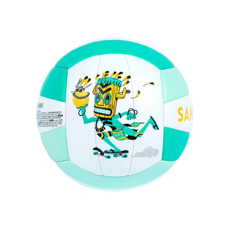Ballon De Beach Volley 100 Classic Cousu Taille 3 Junior Vert Totem 4 Ballon De Beach Volley 100 Classic Cousu Taille 3 Junior Vert Totem – Image 2
