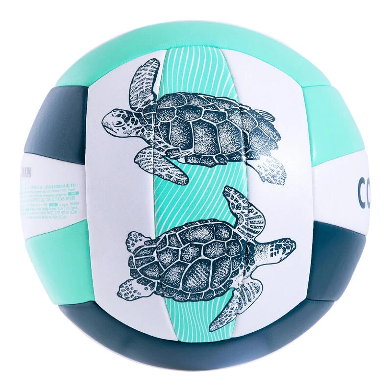 Ballon De Beach Volley 100 Classic Cousu Taille 5 Vert Tortue 5 Ballon De Beach Volley 100 Classic Cousu Taille 5 Vert Tortue – Image 3