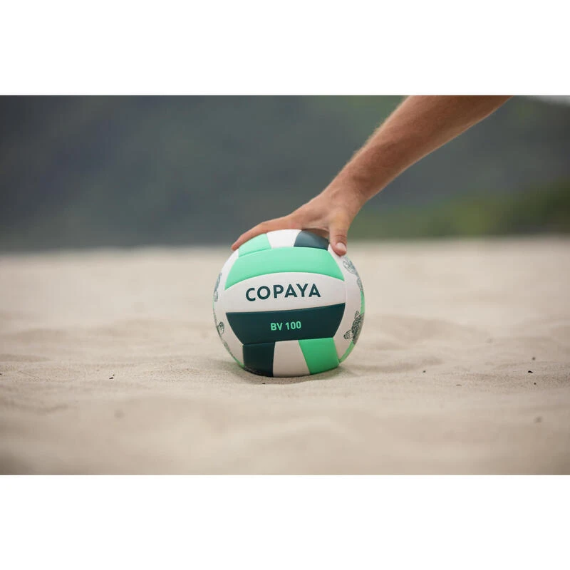Ballon De Beach Volley 100 Classic Cousu Taille 5 Vert Tortue 7 Ballon De Beach Volley 100 Classic Cousu Taille 5 Vert Tortue – Image 5