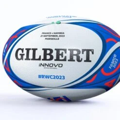 Ballon De Rugby Gilbert Officiel Coupe Du Monde 2023 France - Namibie -Sports De Balle ballon de rugby gilbert officiel coupe du monde 2023 france namibie 2