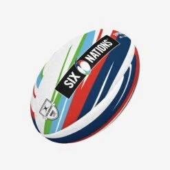 Ballon De Rugby Taille 5 - Ballon Gilbert VI Nations Multicolore