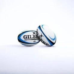 Ballon De Rugby Taille 5 - Gilbert Omega Blanc Bleu -Sports De Balle ballon de rugby taille 5 gilbert omega blanc bleu 1