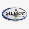 Ballon De Rugby Taille 5 - Gilbert Omega Blanc Bleu -Sports De Balle ballon de rugby taille 5 gilbert omega blanc bleu
