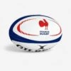Ballon De Rugby Taille 5 - Gilbert Replica France Blanc Bleu Rouge -Sports De Balle ballon de rugby taille 5 gilbert replica france blanc bleu rouge