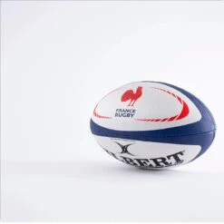 Ballon De Rugby Taille 5 - Gilbert Replica France Blanc Bleu Rouge -Sports De Balle ballon de rugby taille 5 gilbert replica france blanc bleu rouge 2