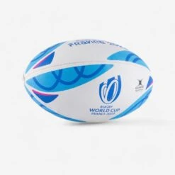 Ballon De Rugby Taille 5 - Gilbert Rwc2023 Supporter Blanc Bleu