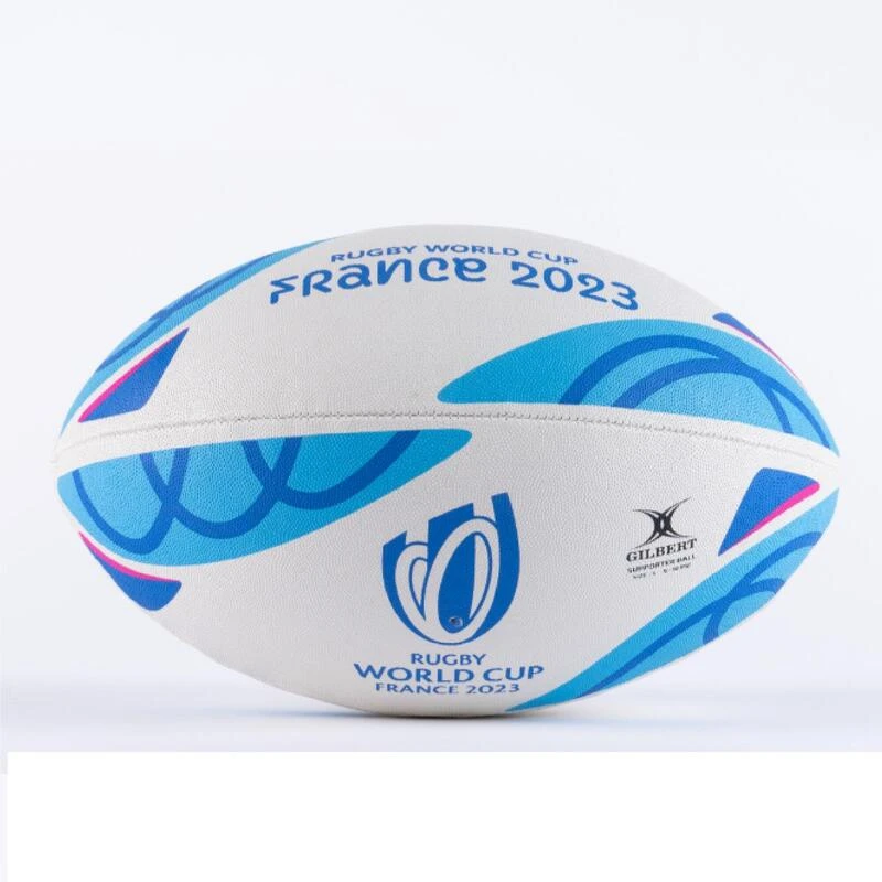 Ballon De Rugby Taille 5 - Gilbert Rwc2023 Supporter Blanc Bleu 8 Ballon De Rugby Taille 5 - Gilbert Rwc2023 Supporter Blanc Bleu – Image 6
