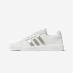 BASKETS DE MARCHE FEMME ADIDAS COURT BASE BLANCHE ARGENT 9 BASKETS DE MARCHE FEMME ADIDAS COURT BASE BLANCHE ARGENT -Sports De Balle baskets de marche femme adidas court base blanche argent 2
