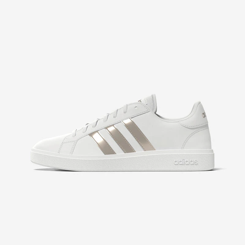 BASKETS DE MARCHE FEMME ADIDAS COURT BASE BLANCHE ARGENT 5 BASKETS DE MARCHE FEMME ADIDAS COURT BASE BLANCHE ARGENT – Image 3