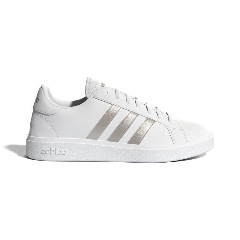 BASKETS DE MARCHE FEMME ADIDAS COURT BASE BLANCHE ARGENT 3 BASKETS DE MARCHE FEMME ADIDAS COURT BASE BLANCHE ARGENT