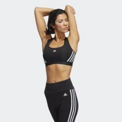 Brassière Adidas Powerreact Training Medium-Support 3-Stripes