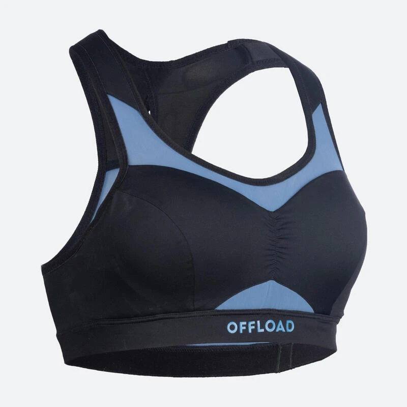Brassière De Rugby Femme - R500 Noir Bleu 3 Brassière De Rugby Femme - R500 Noir Bleu