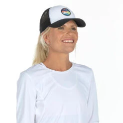 Casquette De Beach Style Trucker Adulte Blanche -Sports De Balle casquette de beach style trucker adulte blanche 3