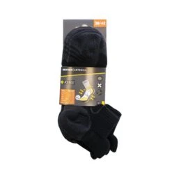 CHAUSSETTES DE SPORT BASSES ARTENGO RS 900 NOIR GRIS LOT DE 3 -Sports De Balle chaussettes de sport basses artengo rs 900 noir gris lot de 3 3