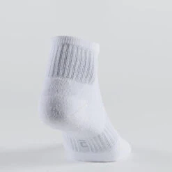 CHAUSSETTES DE SPORT MI-HAUTES ARTENGO RS 500 BLANC LOT DE 3 -Sports De Balle chaussettes de sport mi hautes artengo rs 500 blanc lot de 3 3