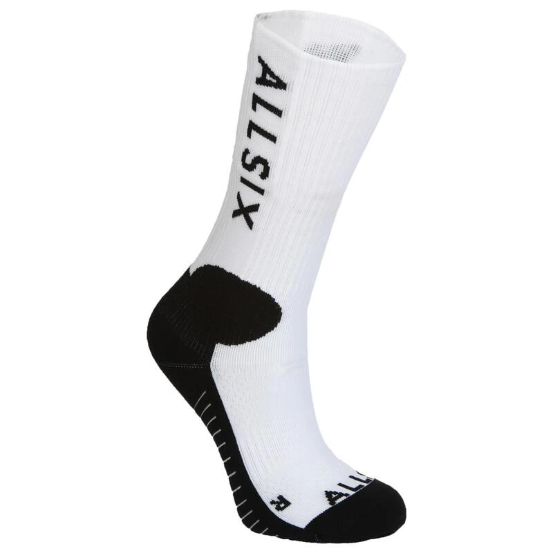 Chaussettes De Volley-ball Mid V500 Blanches Et Navy 4 Chaussettes De Volley-ball Mid V500 Blanches Et Navy – Image 2
