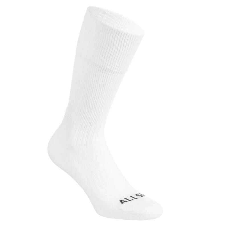 Chaussettes De Volley-ball VSK500 Mid Blanches 4 Chaussettes De Volley-ball VSK500 Mid Blanches – Image 2
