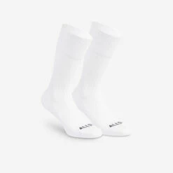 Chaussettes De Volley-ball VSK500 Mid Blanches