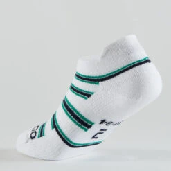 CHAUSSETTES TENNIS ENFANT BASSES ARTENGO RS 160 BLANC MARINE LIGNES LOT DE 5 -Sports De Balle chaussettes tennis enfant basses artengo rs 160 blanc marine lignes lot de 5 5