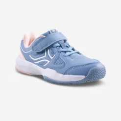 Artengo CHAUSSURE DE TENNIS ENFANT TS530 SCRATCH GRIS ROSE