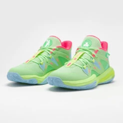 CHAUSSURES DE BASKETBALL BOSTON CELTICS ENFANT - 900 NBA MID-3 JR VERT -Sports De Balle chaussures de basketball boston celtics enfant 900 nba mid 3 jr vert 8