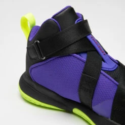 CHAUSSURES DE BASKETBALL ENFANT - EASY X VIOLET JAUNE -Sports De Balle chaussures de basketball enfant easy x violet jaune 3