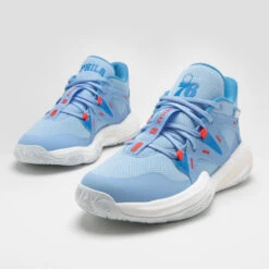CHAUSSURES DE BASKETBALL PHILADELPHIA SIXERS ENFANT - 900 NBA MID-3 JR BLEU -Sports De Balle chaussures de basketball philadelphia sixers enfant 900 nba mid 3 jr bleu 8