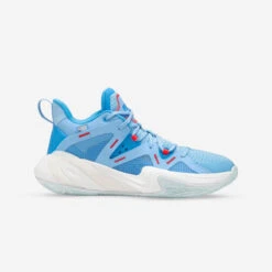 CHAUSSURES DE BASKETBALL PHILADELPHIA SIXERS HOMME/FEMME - 900 NBA MID-3 BLEU