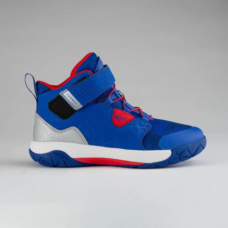 CHAUSSURES DE BASKETBALL POUR GARCON/FILLE CONFIRME(E) Bleu Rouge SPIDER LACE 3 CHAUSSURES DE BASKETBALL POUR GARCON/FILLE CONFIRME(E) Bleu Rouge SPIDER LACE