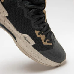 CHAUSSURES DE BASKETBALL TIGE BASSE HOMME/FEMME - FAST 500 NOIR BEIGE -Sports De Balle chaussures de basketball tige basse hommefemme fast 500 noir beige 3