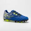 CHAUSSURES DE RUGBY MOULÉES TERRAIN SEC R500 ENFANT Bleu Indigo -Sports De Balle chaussures de rugby moulees terrain sec r500 enfant bleu indigo