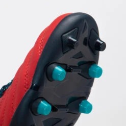 CHAUSSURES DE RUGBY MOULÉES TERRAIN SEC R500 ENFANT Rouge 13 CHAUSSURES DE RUGBY MOULÉES TERRAIN SEC R500 ENFANT Rouge -Sports De Balle chaussures de rugby moulees terrain sec r500 enfant rouge 4