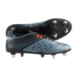 Chaussures De Rugby Terrain Gras Homme - ADVANCE R500 SG HYBRID Gris Orange -Sports De Balle chaussures de rugby terrain gras homme advance r500 sg hybrid gris orange 2