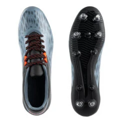 Chaussures De Rugby Terrain Gras Homme - ADVANCE R500 SG HYBRID Gris Orange -Sports De Balle chaussures de rugby terrain gras homme advance r500 sg hybrid gris orange 3