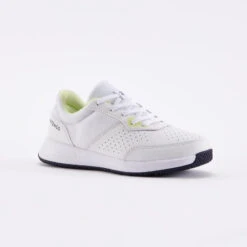 Artengo Chaussures De Tennis à Lacets Enfant - Essentiel Blanc Jaune -Sports De Balle chaussures de tennis a lacets enfant essentiel blanc jaune 2