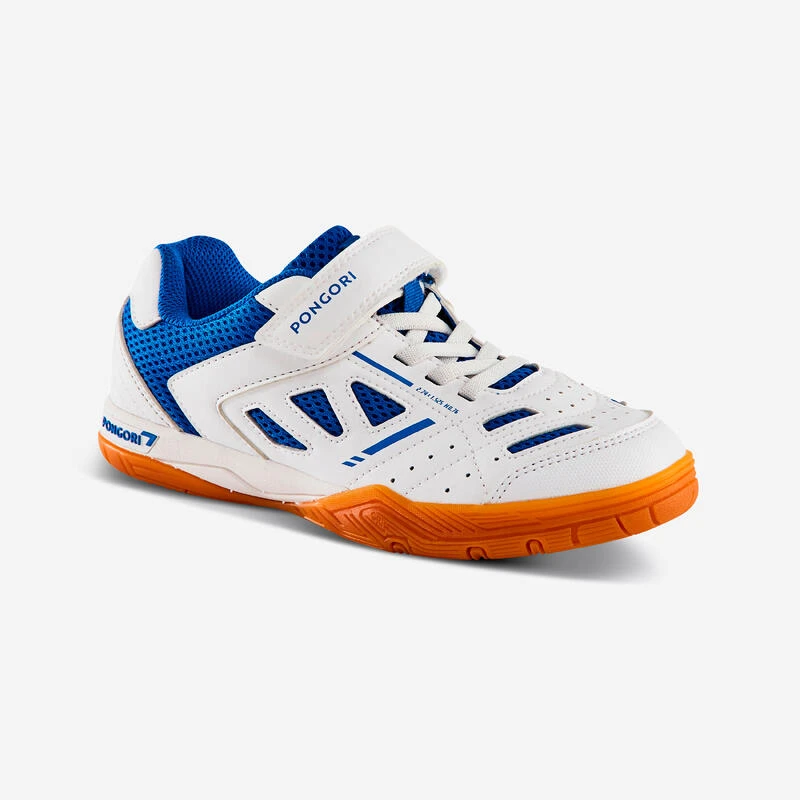 Chaussures De Tennis De Table Enfant TTS 500 Enfant - Blanc/Bleu 7 Chaussures De Tennis De Table Enfant TTS 500 Enfant - Blanc/Bleu – Image 5