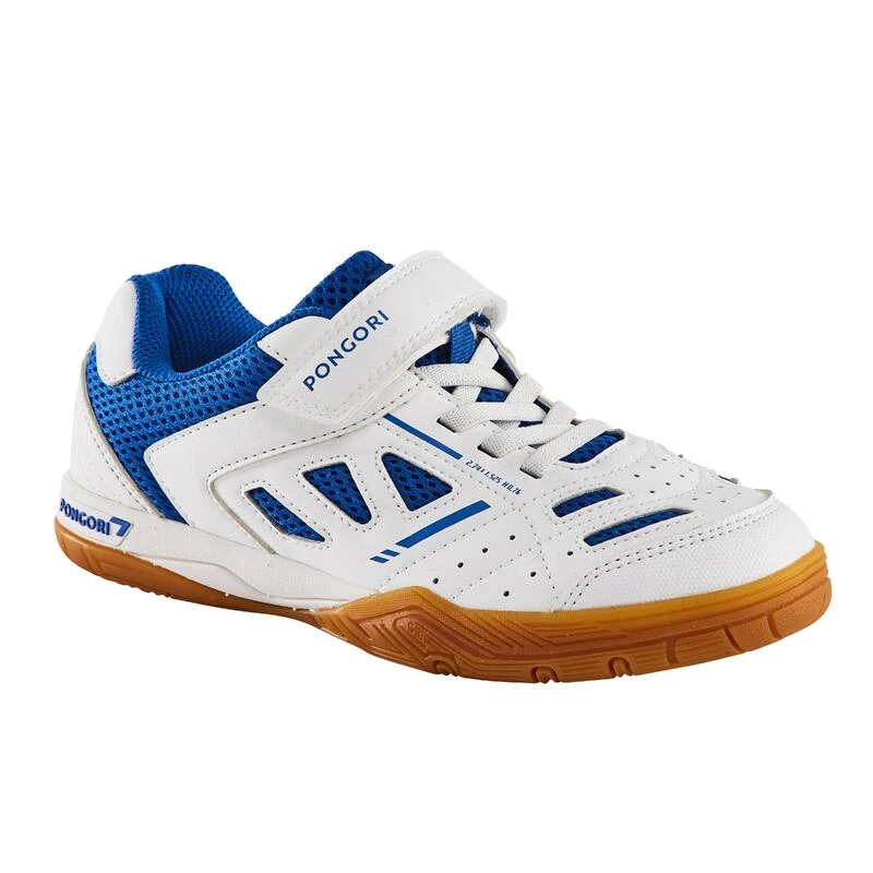 Chaussures De Tennis De Table Enfant TTS 500 Enfant - Blanc/Bleu 3 Chaussures De Tennis De Table Enfant TTS 500 Enfant - Blanc/Bleu