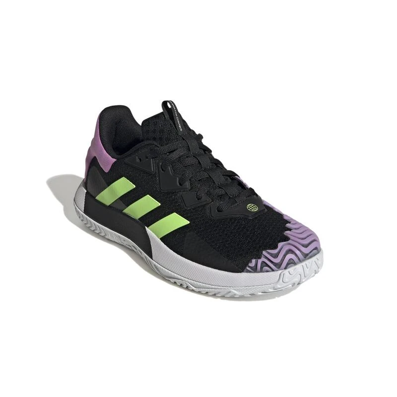 Chaussures De Tennis Homme Multicourt - Adidas SoleMatch Control Noir Viole Vert 7 Chaussures De Tennis Homme Multicourt - Adidas SoleMatch Control Noir Viole Vert – Image 5