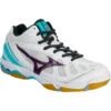 Mizuno Chaussures De Volley-ball Femme Wave Hurricane Blanches
